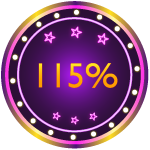 115% на первый депозит